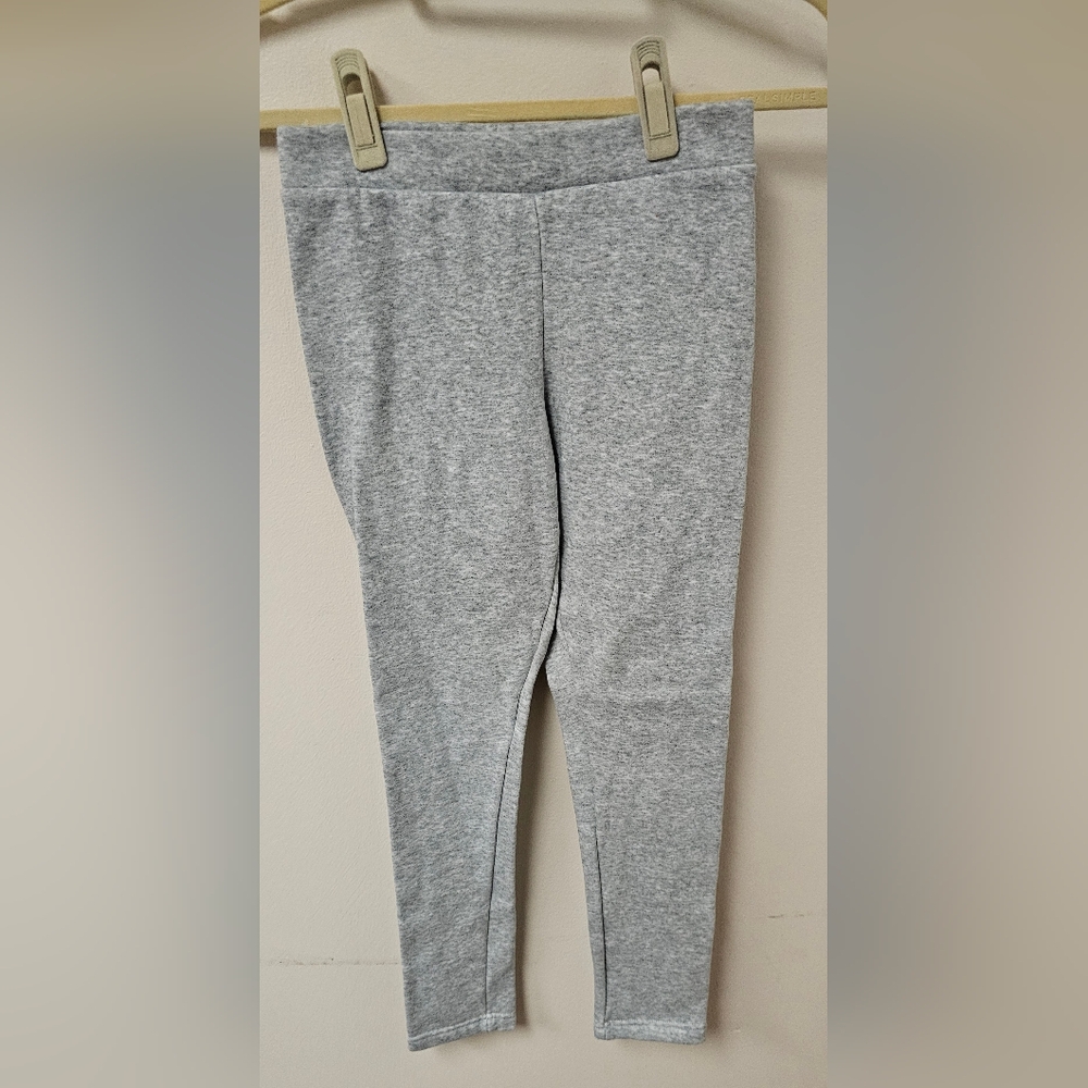 Old Navy Heather Gray Kids Cozy-Lined Leggings
